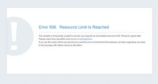 Cara Mudah Mengatasi Error 508 Resource Limit Is Reached Pada website