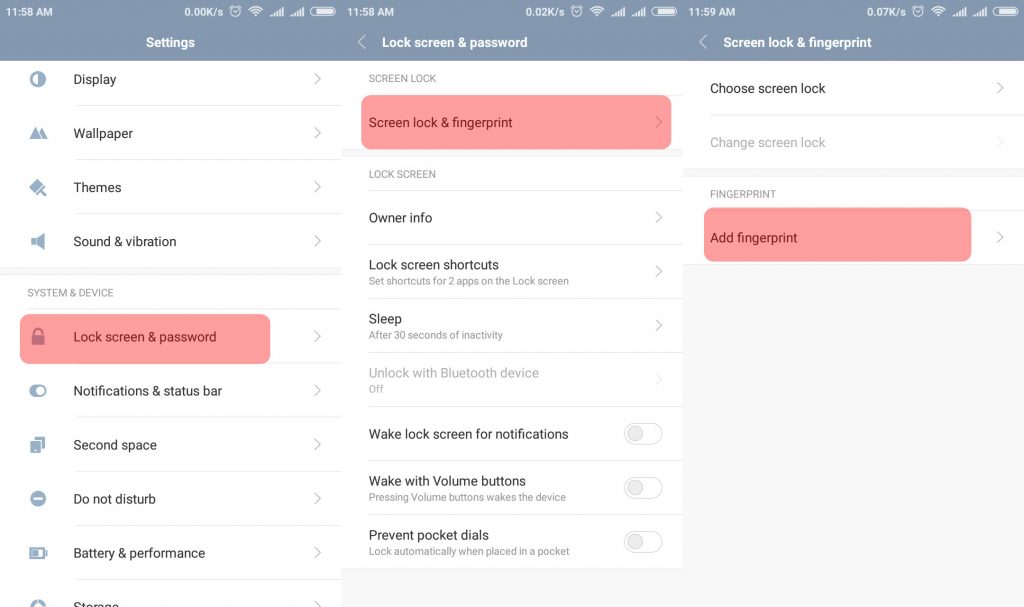 Cara menambahkan fingerprint untuk kunci layar