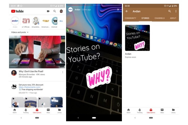 YouTube Luncurkan Fitur Stores Mirip Instagram