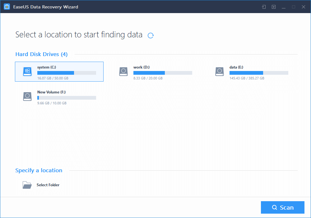 New EaseUS Data Recovery Wizard