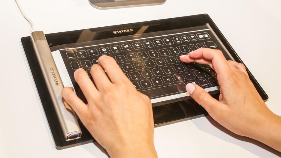 Penampakan Keyboard Gulung di CES 2019 Dari Startup Asal China,keyboard terbaru,keyboard gulung
