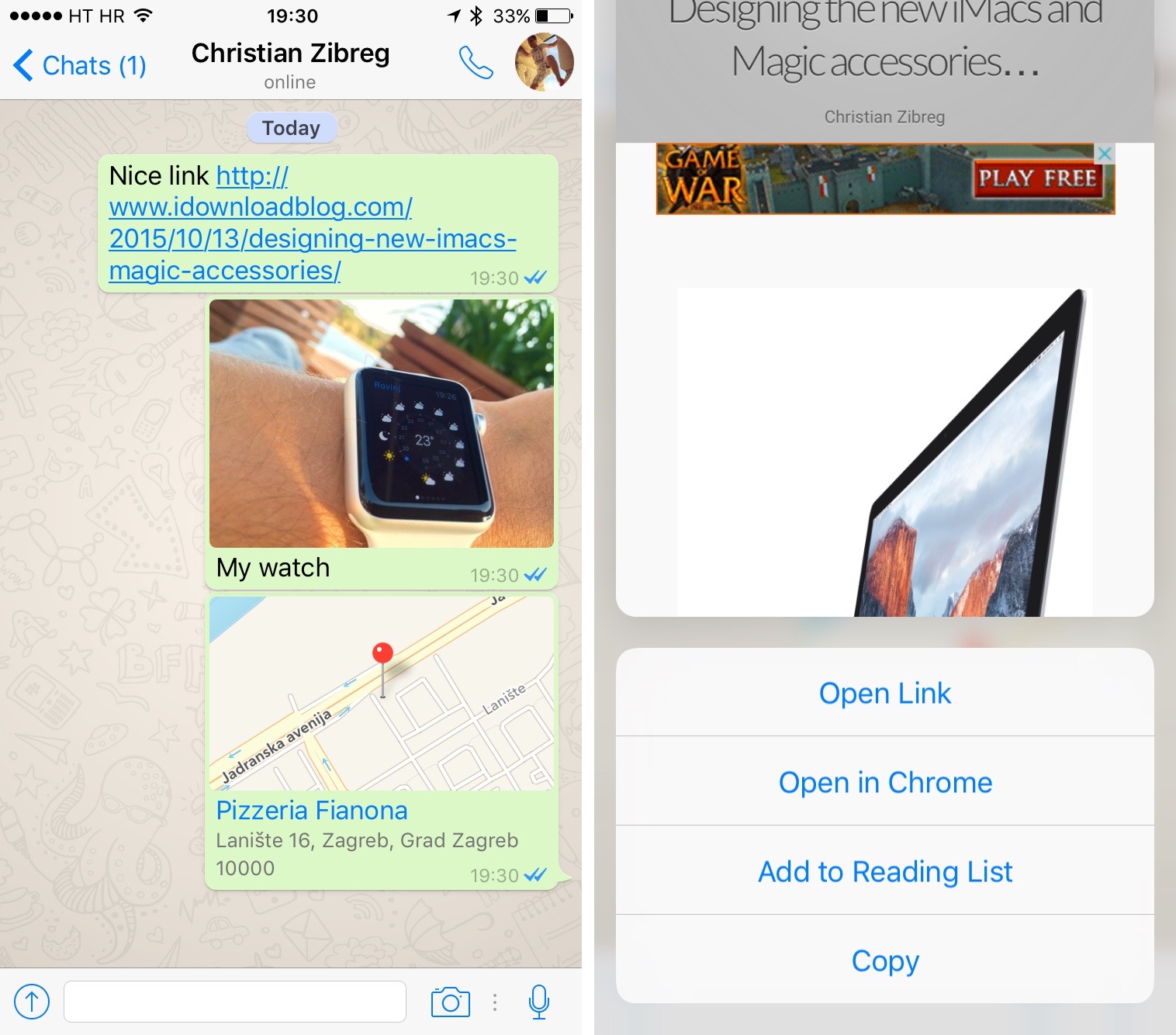 Fitur Terbaru WhatsApp untuk iOS ,Reply Private,Sentuhan 3D,touch 3D