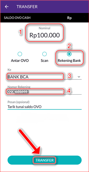 Cara Transfer Saldo OVO Ke Rekening Bank,aplikasi ovo ...