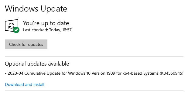 update windows
