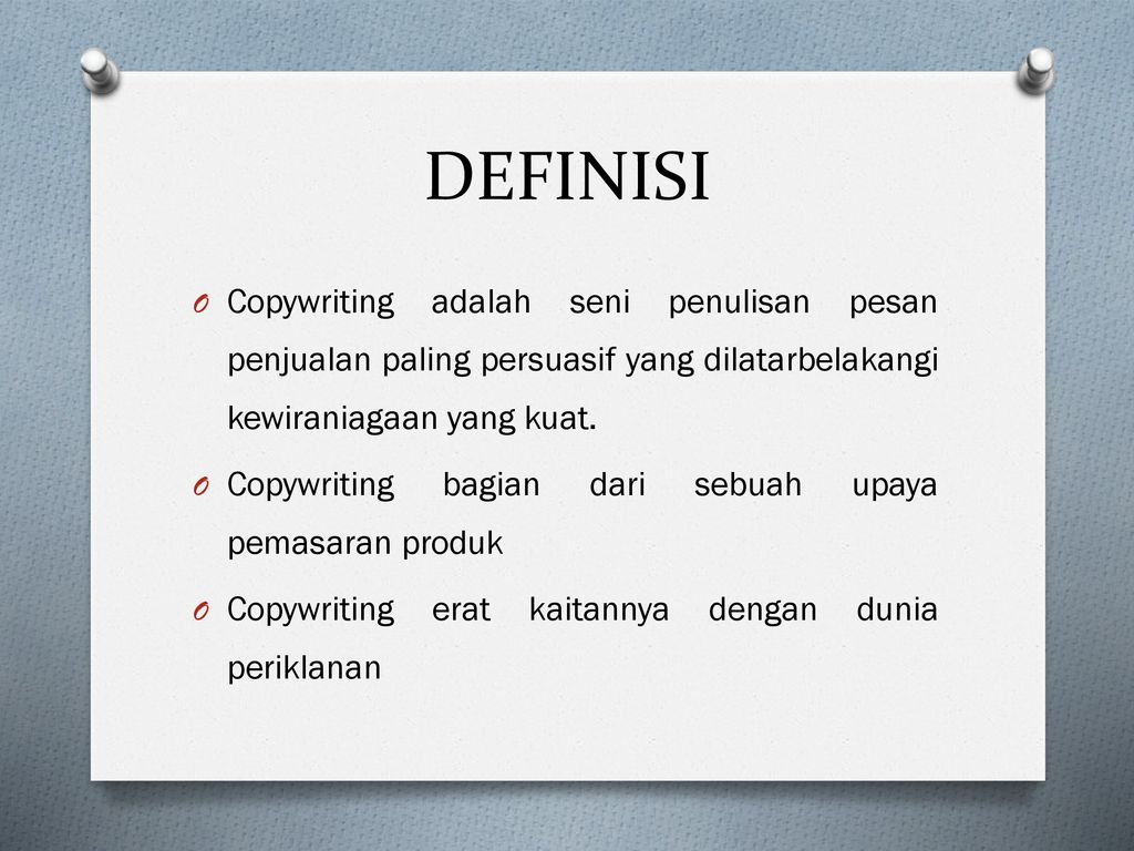 Apakah Itu Copywriting? Pengertian, Penjelasan Lengkap & Contoh ...